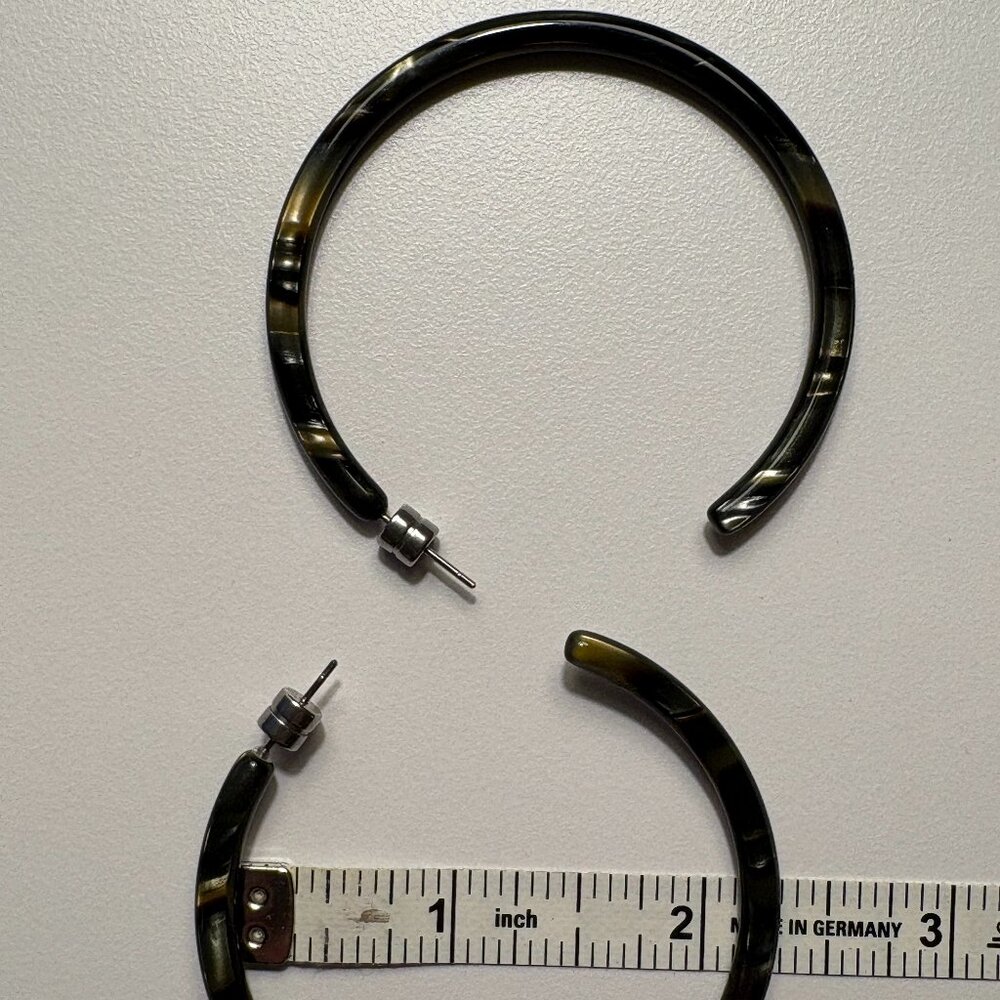 Machete Large Hoop Earrings - Midnight Horn